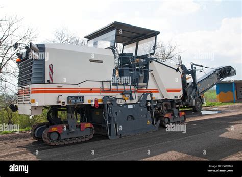 Work Road Milling Machine For Removing Asphalt Stock Photo Alamy