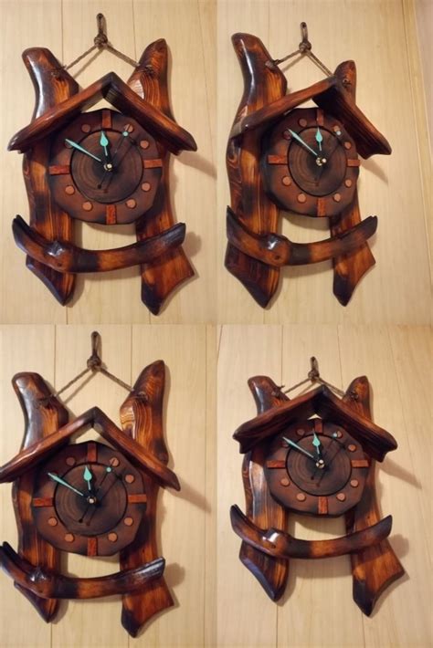 Pin By Aco Panovski On Wooden Clock Wood Clock Design Diy Clock Wall