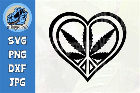 Peace Love Weed Symbol Svg Peace Love Weed Leaf Clipart