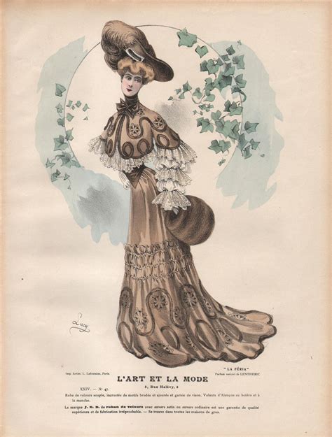 French Fashion Plate From L Art Et La Mode Of 1903 Fashion Plates