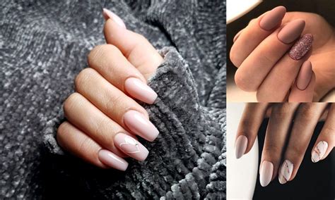 Beżowy manicure kilkanaście jesiennych stylizacji w odcieniach nude