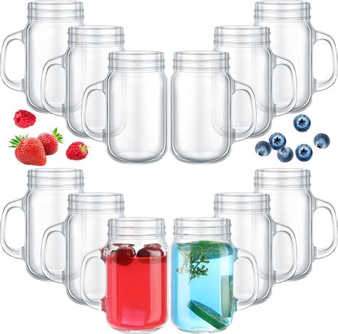 Amazon Zubebe Mason Drinking Jars No Lids Mason Jar Mugs With