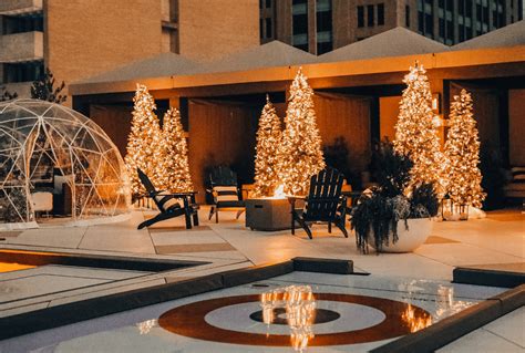 The Adolphus Hotels Rooftop Has Transformed Into A Magical Winter Village For The Holiday