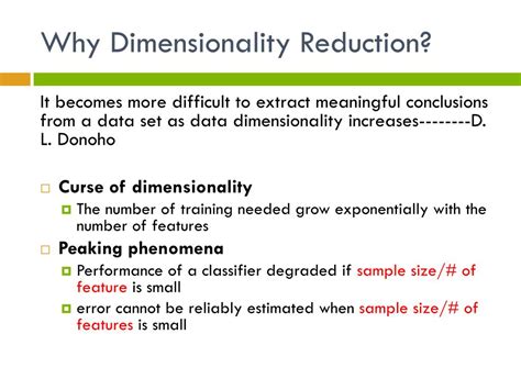 PPT Dimensionality Reduction Feature Extraction Feature Selection