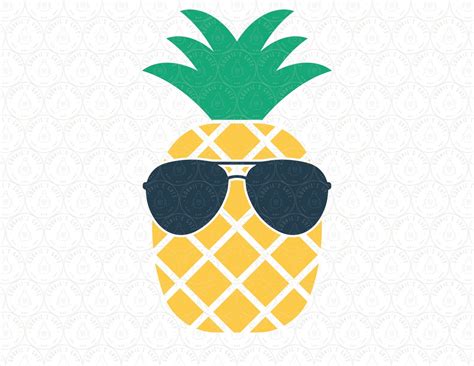 Pineapple Svg Dxf Png Pineapple With Sunglasses Svg Hawaii Hawaiian