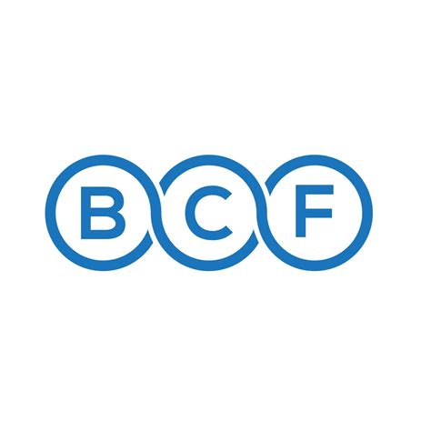 BCF letter logo design on white background. BCF creative initials letter logo concept. BCF ...