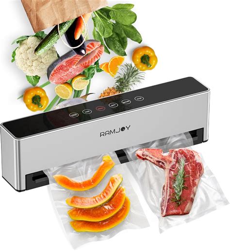 Amazon RAMJOY Automatic Vacuum Sealer Smart Dry Moist Food Vacuum