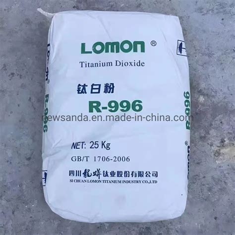 Chemical Paint TiO2 Lomon Titanium Dioxide R996 Industry Dioxide