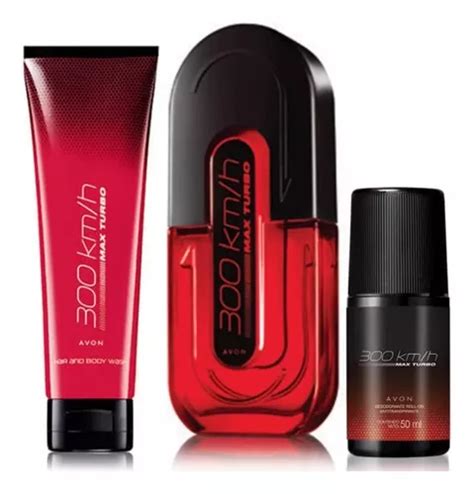 Set Km H Max Turbo Fragancia Shampoo Y Roll On De Avon Env O Gratis