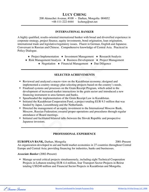 Professional Investment Banking Resume How To Draft A Professional