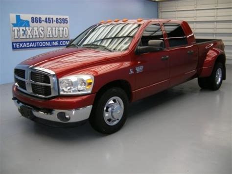 Sell Used We Finance 2007 Dodge Ram 3500 Slt Mega Cab 59 Diesel Dually Tow Texas Auto In