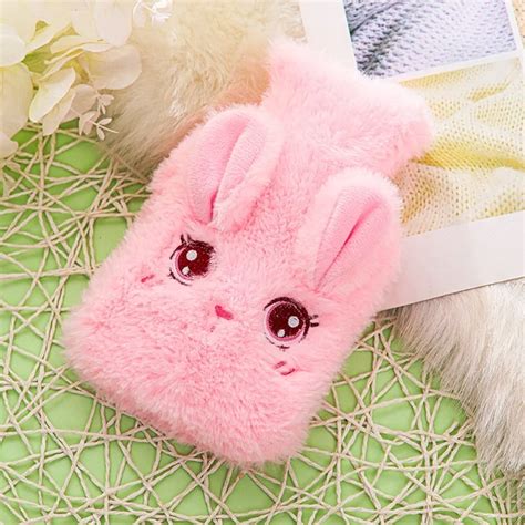 Plush Pvc Hot Water Bag With Plush Cover Cute Rabbit Water Injecting Hot Sadese