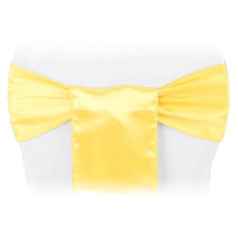 Sleek Satin Sash 6 X 108 Canary Yellow Bright Yellow