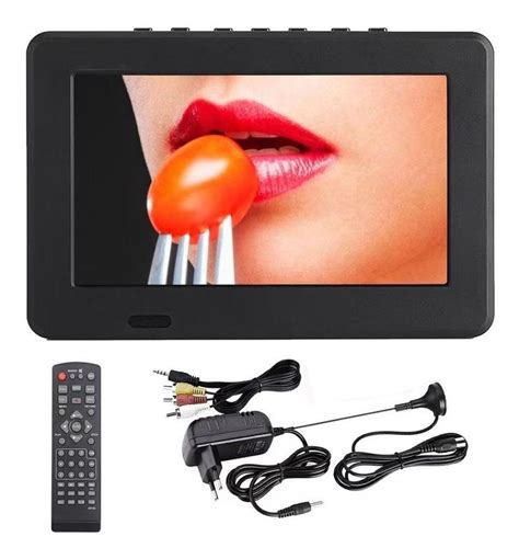 Mini Tv Digital Monitor Portátil 7 Polegadas Led Hd Usb Av Alinee