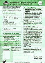 Driving Licence Form D1 Fasrarc