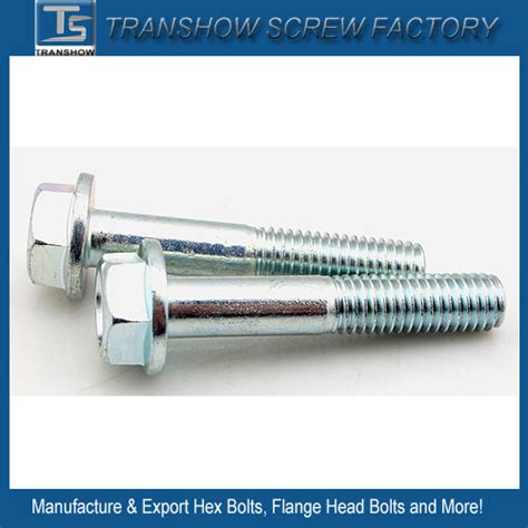 X Inch Carbon Steel Hex Flange Head Screws China Hex Flange Head