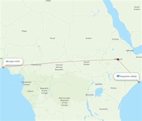 All Flight Routes From Mogadishu To Lagos MGQ To LOS Flight Routes