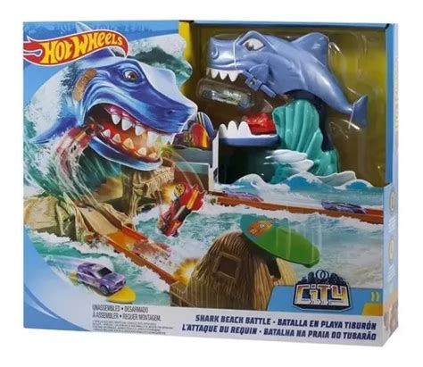 Pista Hot Wheels City Ataque Tubar O Batalha Na Praia Mattel Frete Gr Tis