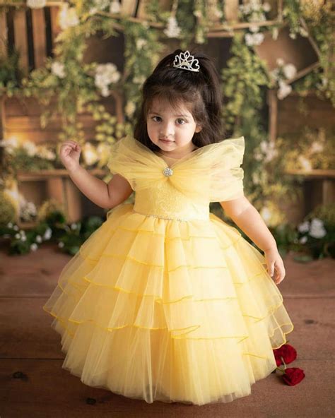 Yellow Color Baby Birthday Frock Designer Baby Frocks - Etsy