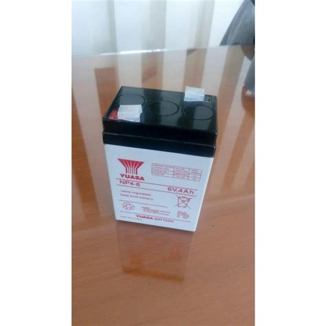 Jual Battery VRLA Aki Kering Baterai Yuasa NP 4 6 4Ah 6 Volt