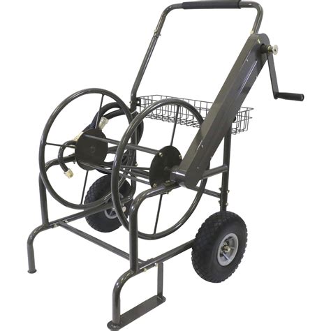 Milwaukee Industrial Garden Hose Reel Cart — Holds 250 Ft Of Hose