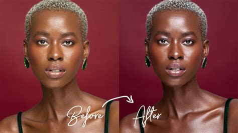 Get Amazing Dark Melanin Skin Tones With One Click In Photoshop Youtube