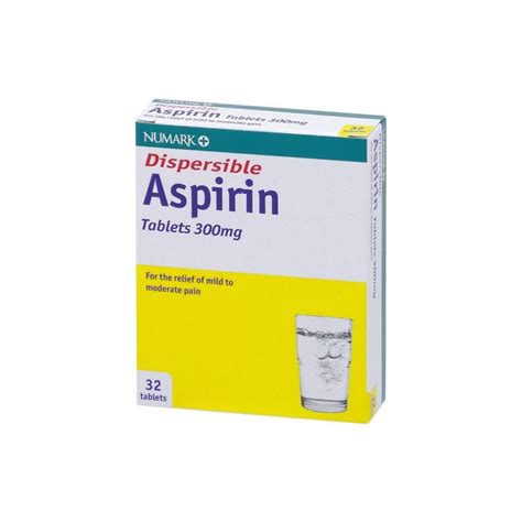 Aspirin 300mg Dispersible Tabs 32 Tabs Pharmacy Meds Go Direct