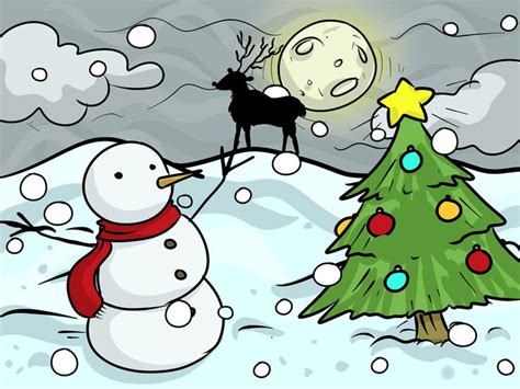 40+ Christmas Images for Drawing | Christmas scene drawing, Christmas images for drawing ...