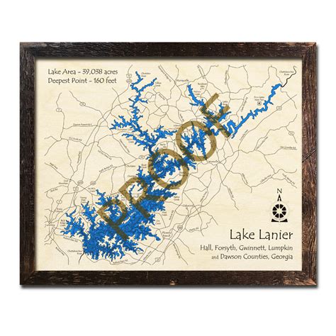 Lake Lanier Georgia Map - Map Of Western Hemisphere