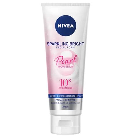 NIVEA Sparkling White Brightening Facial Foam 100ml Sabun Pencuci