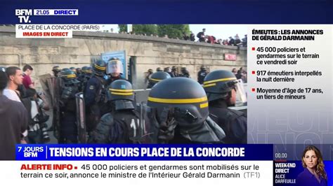 Tensions En Cours Place De La Concorde 30 06