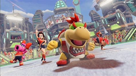 Mario Strikers Battle League Bowser Jr Birdo Gameplay Nintendo