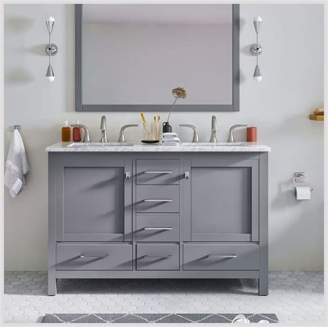 Buy Eviva Inch Bathroom Vanity With Sink Gray Bathroom Vanity With