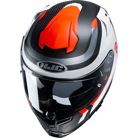 Casque Rpha Carbon Reple Mc Hsf Hjc Rpha Noir Blanc Rouge Moto