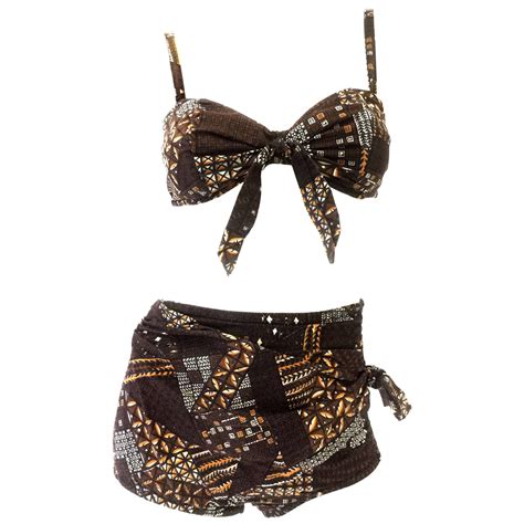Sea Bs Indonesian Cotton Batik Bikini Late S For Sale At StDibs Bikini Batik