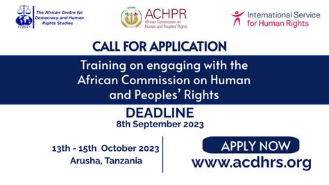 Call For Applications Training On Engaging With The African