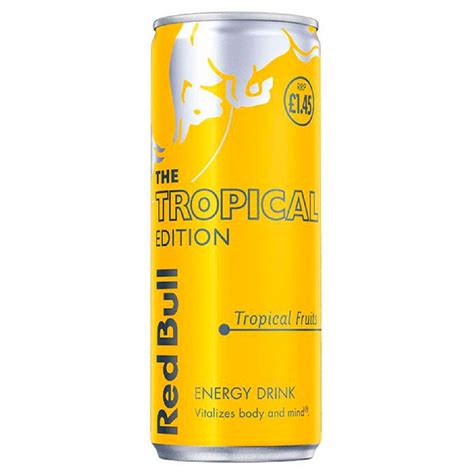 Red Bull The Tropical Edition Tropical Fruits Energy Drink 250ml Continental Food Store