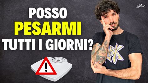 Pesarsi Tutti I Giorni Pericoloso Ti Spiego Perch Youtube