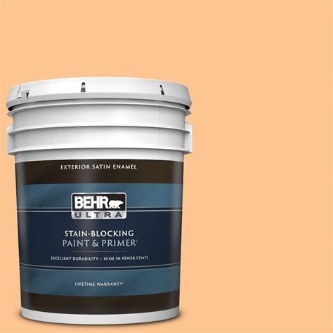 Behr Ultra Gal P Dainty Apricot Satin Enamel Exterior Paint