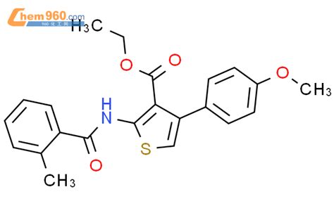 459178 03 1 4 4 Methoxy Phenyl 2 2 Methyl Benzoylamino Thiophene 3