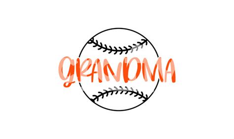 Baseball Grandma Svg Baseball Svg Cut File Crafty