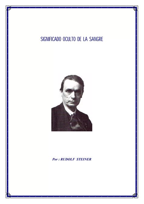 Steiner Rudolf Significado Oculto De La Sangre PDF