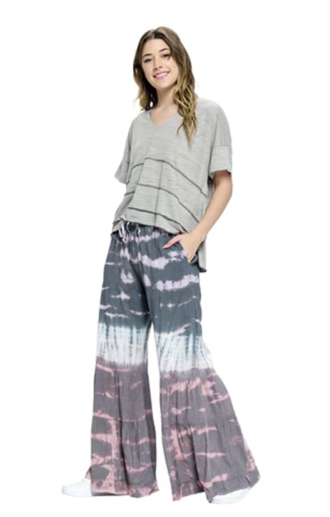 Tiered Tie Dye Palazzo Pant