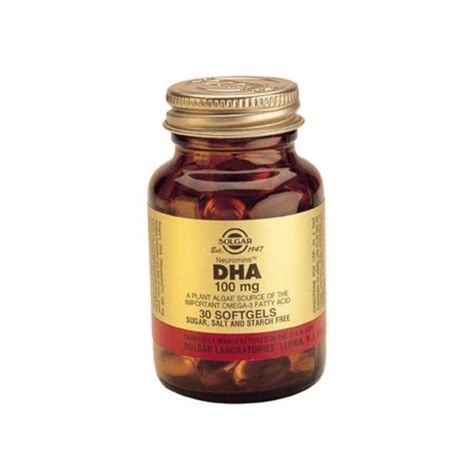 Solgar DHA 100mg. Neuromins 30 capsulas - FARMACIA INTERNACIONAL