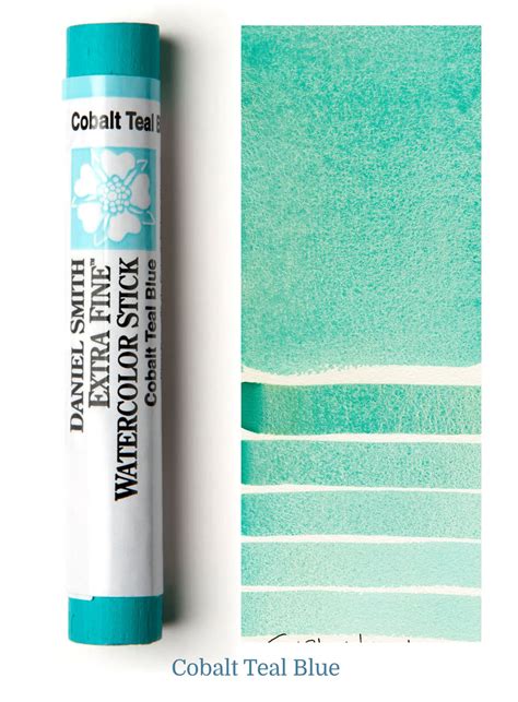 Cobalt Teal Blue Watercolor Stick DANIEL SMITH Artists Materials