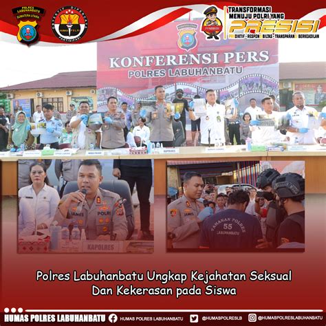 Polres Labuhanbatu Ungkap Kejahatan Seksual Dan Kekerasan Pada Siswa