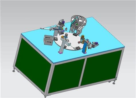 转盘式视觉检测设备 3d模型下载三维模型step模型 制造云 产品模型