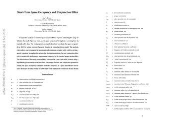 Short Term Space Occupancy And Conjunction Filter Papers With Code