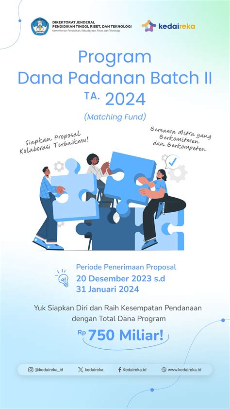 Call For Proposal Program Dana Padanan Tahun 2024 Batch 2 Lembaga