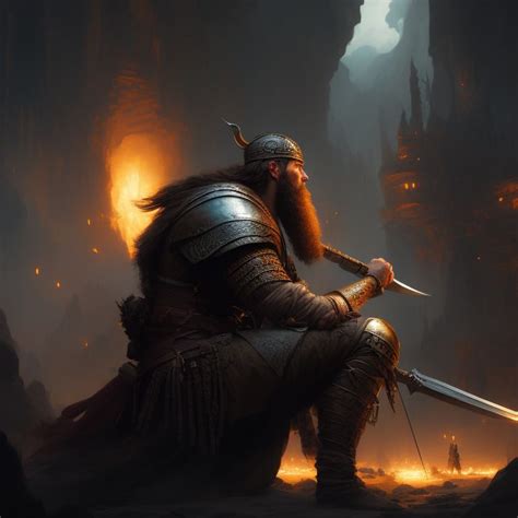 Kneeling Warrior Art